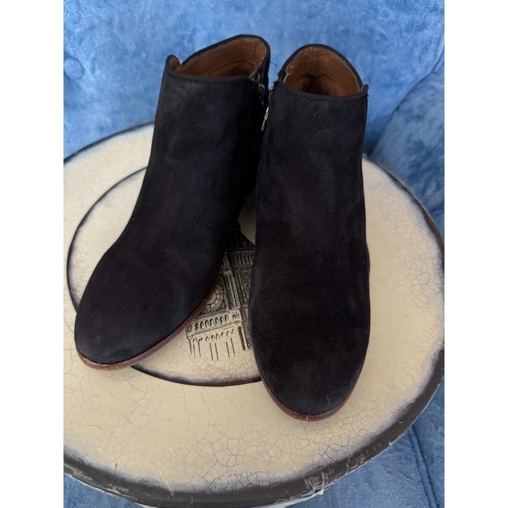 Sam‎ Edelman Women's Black Suede Petty Ankle Boots Booties Size 8 M